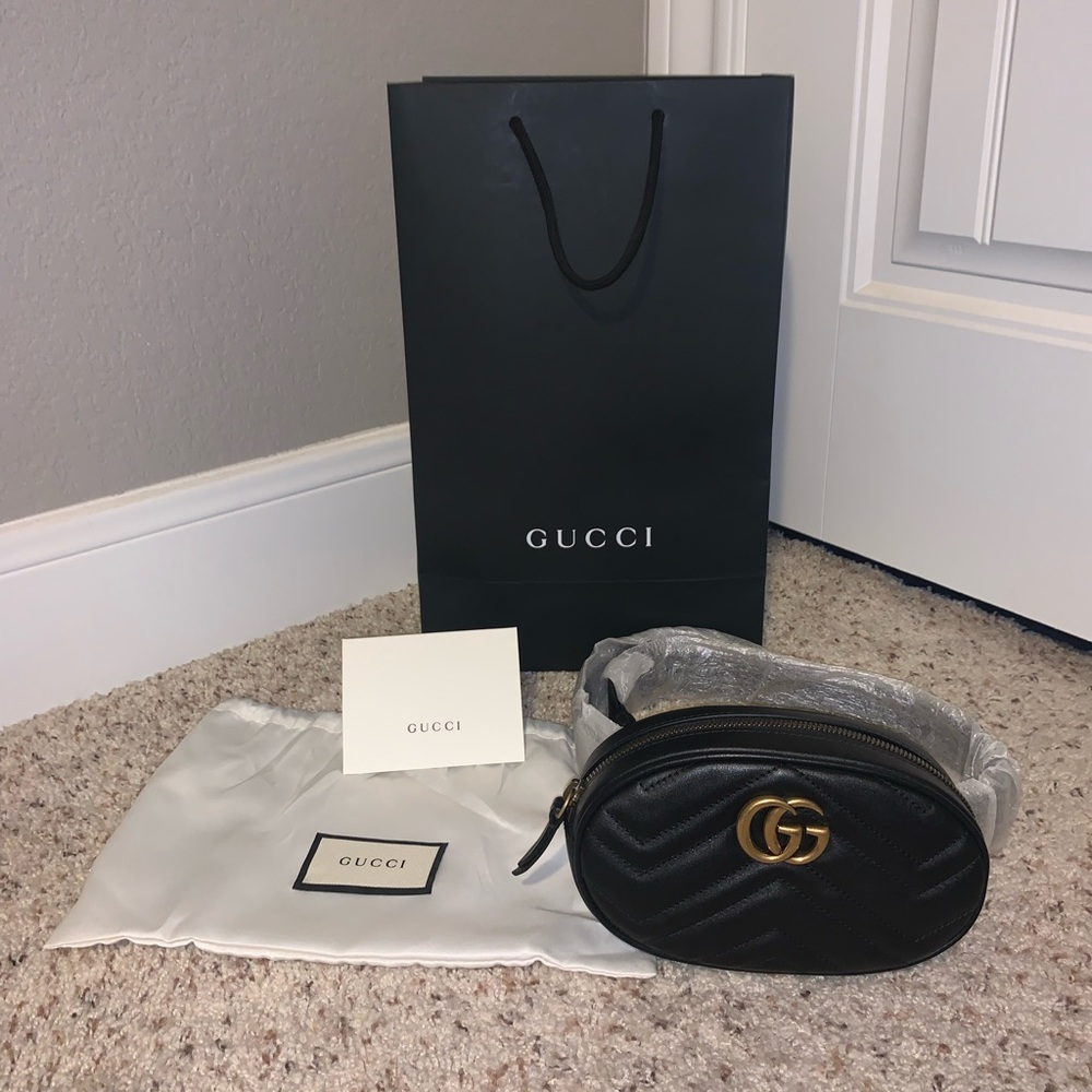 Gucci Marmont Matelasse Belt Bag